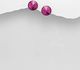 Sparkle by 7K - 925 Sterling Silver Push-Back Earrings Decorated with Fine Austrian Crystals