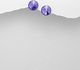Sparkle by 7K - 925 Sterling Silver Push-Back Earrings Decorated with Fine Austrian Crystals