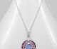 Sparkle by 7K - 925 Sterling Silver Necklace Decorated with CZ Simulated Diamonds and Fine Austrian Crystal