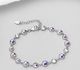 Sparkle by 7K - 925 Sterling Silver Bracelet Decorated with Fine Austrian Crystal