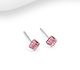 Sparkle by 7K - 925 Sterling Silver Push-Back Earrings Decorated with Fine Austrian Crystals