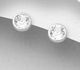 Sparkle by 7K - 925 Sterling Silver Push-back Earrings, Decorated with Various Fine Austrian Crystal