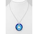 Sparkle by 7K - 925 Sterling Silver Circle Necklace Decorated with Fine Austrian Crystal