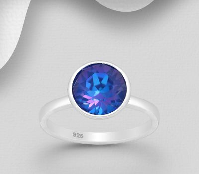Şəkli böyütmək üçün tiklayın Sparkle by 7K - 925 Sterling Silver Ring Decorated with Fine Austrian Crystal