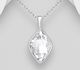 Sparkle by 7K - 925 Sterling Silver Pendant Decorated with Fine Austrian Crystal