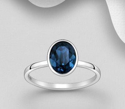Şəkli böyütmək üçün tiklayın Sparkle by 7K - 925 Sterling Silver Ring Decorated with Fine Austrian Crystal