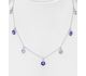 Sparkle by 7K - 925 Sterling Silver Necklace, Decorated with Various Fine Austrian Crystals