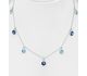 Sparkle by 7K - 925 Sterling Silver Necklace, Decorated with Various Fine Austrian Crystals