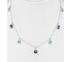 Sparkle by 7K - 925 Sterling Silver Necklace, Decorated with Various Fine Austrian Crystals