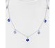 Sparkle by 7K - 925 Sterling Silver Necklace, Decorated with Various Fine Austrian Crystals