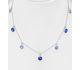 Sparkle by 7K - 925 Sterling Silver Necklace, Decorated with Various Fine Austrian Crystals