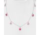 Sparkle by 7K - 925 Sterling Silver Necklace, Decorated with Various Fine Austrian Crystals