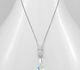 Sparkle by 7K - 925 Sterling Silver Necklace Decorated with CZ Simulated Diamonds and Fine Austrian Crystal