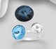 Sparkle by 7K - 925 Sterling Silver Adjustable Ring Decorated with Various Fine Austrian Crystals