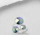 Sparkle by 7K - 925 Sterling Silver Adjustable Ring Decorated with Various Fine Austrian Crystals