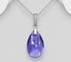 Sparkle by 7K - 925 Sterling Silver Pendant, Decorated with CZ Simulated Diamonds and Various Fine Austrian Crystal