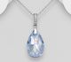Sparkle by 7K - 925 Sterling Silver Pendant, Decorated with CZ Simulated Diamonds and Various Fine Austrian Crystal