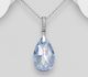 Sparkle by 7K - 925 Sterling Silver Pendant, Decorated with CZ Simulated Diamonds and Various Fine Austrian Crystal