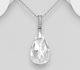 Sparkle by 7K - 925 Sterling Silver Pendant, Decorated with CZ Simulated Diamonds and Various Fine Austrian Crystal