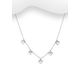 Sparkle by 7K - 925 Sterling Silver Necklace Decorated with Fine Austrian Crystal