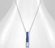 Sparkle by 7K - 925 Sterling Silver Bar Necklace Decorated with Fine Austrian Crystals