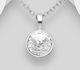 Sparkle by 7K - 925 Sterling Silver Pendant Decorated with Fine Austrian Crystal