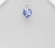 Sparkle by 7K - 925 Sterling Silver Heart Pendant Decorated with Fine Austrian Crystal