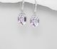 Sparkle by 7K - 925 Sterling Silver Hook Earrings Decorated with Fine Austrian Crystals
