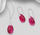 Sparkle by 7K - 925 Sterling Silver Hook Earrings & Pendant Decorated with CZ Simulated Diamonds & Fine Austrian Crystals