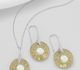 Sparkle by 7K - 925 Sterling Silver Hook Earrings & Pendant Decorated with CZ Simulated Diamonds and Fine Austrian Crystals