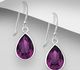 Sparkle by 7K - 925 Sterling Silver Hook Earrings Decorated with Fine Austrian Crystals