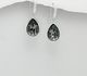 Sparkle by 7K - 925 Sterling Silver Hook Earrings Decorated with Fine Austrian Crystals