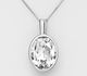 Sparkle by 7K - 925 Sterling Silver Necklace Decorated with Fine Austrian Crystal