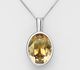 Sparkle by 7K - 925 Sterling Silver Necklace Decorated with Fine Austrian Crystal