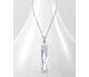 Sparkle by 7K - 925 Sterling Silver Necklace Decorated with CZ Simulated Diamonds and Fine Austrian Crystal