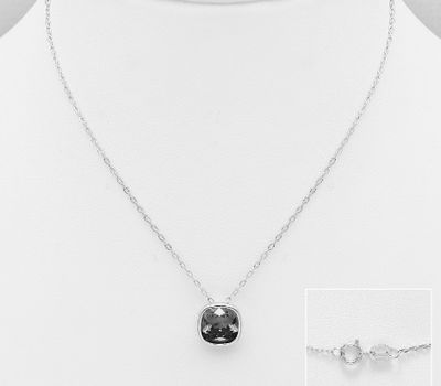Malın səhifəsinə keç Sparkle by 7K - 925 Sterling Silver Necklace Decorated with Fine Austrian Crystal