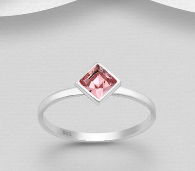 Şəkli böyütmək üçün tiklayın Sparkle by 7K - 925 Sterling Silver Ring Decorated with Fine Austrian Crystal
