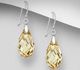 Sparkle by 7K - 925 Sterling Silver Hook Earrings Decorated with Fine Austrian Crystals
