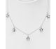 Sparkle by 7K - 925 Sterling Silver Necklace Featuring Star Decorated with Fine Austrian Crystal