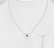Sparkle by 7K - 925 Sterling Silver Heart Necklace, Decorated with Various Fine Austrian Crystals