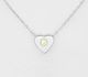 Sparkle by 7K - 925 Sterling Silver Heart Necklace, Decorated with Various Fine Austrian Crystals