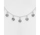 Sparkle by 7K - 925 Sterling Silver Necklace, Decorated with Various Verifiable Fine Austrian Crystals