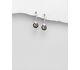 Sparkle by 7K - 925 Sterling Silver Hoop Earrings Decorated with Fine Austrian Crystal