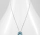 Sparkle by 7K - 925 Sterling Silver Necklace Decorated with Fine Austrian Crystal