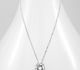 Sparkle by 7K - 925 Sterling Silver Necklace Decorated with Fine Austrian Crystal