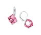 Sparkle by 7K - 925 Sterling Silver Hook Earrings Decorated with Fine Austrian Crystals