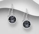 Sparkle by 7K - 925 Sterling Silver Hook Earrings Decorated with Fine Austrian Crystals