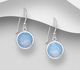 Sparkle by 7K - 925 Sterling Silver Hook Earrings Decorated with Fine Austrian Crystals