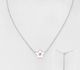 Sparkle by 7K - 925 Sterling Silver Star Necklace, Decorated with Various Fine Austrian Crystals