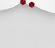 Sparkle by 7K - 925 Sterling Silver Push-Back Earrings Decorated with Fine Austrian Crystals